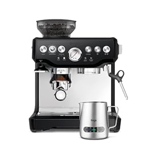 Sage – The Barista Express – Bean to Cup Coffee Machine with Grinder and Milk Frother, Black Truffle