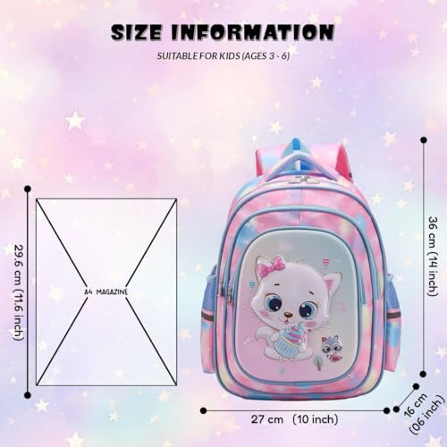 Image of Elios 3D Design Kids School Bag for Kids Age 3 to 6, Preschool Nursery and Grade 1 to 3 | Bags for Boys | Backpack for Girls | Picnic, Travel |Birthday, Diwali, Gifts for Kids