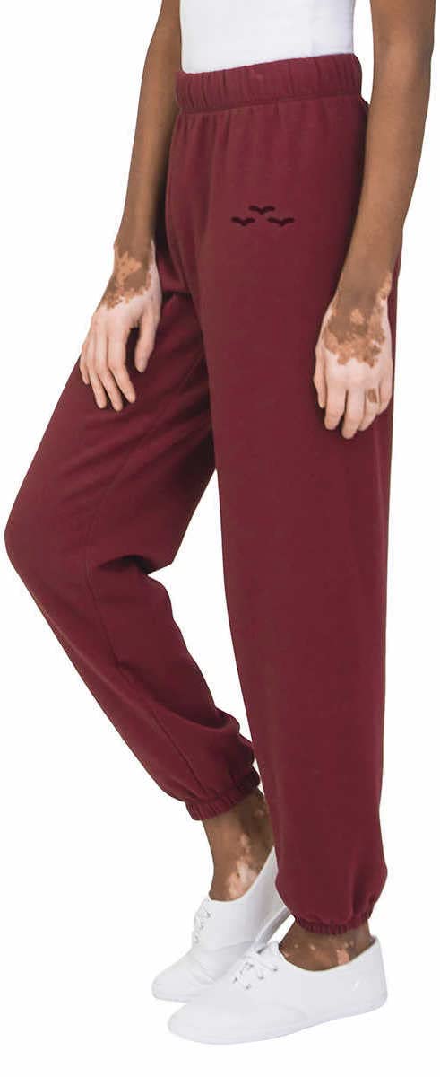 Lazypants Womens Midweight Fleece Jogger Sweatpants (as1, Alpha, s, Regular, Regular, Dark Cherry Red)