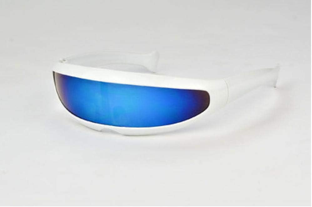 Froiny Futuristic Sunglasses Narrow Eyeglasses Mirror Lens Glasses Photo Props Party Toys Costume Eyewear : Clothing, Shoes & Jewelry