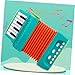JOINPAYA Accordion Instrument for Lightweight Portable Cartoon Musical with Durable Keys and Buttons Develops Fine Motor Skills for Boys and Beginners
