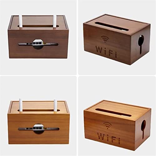 Boîte de jonction décorative en bois noble pour tri de câbles - 5