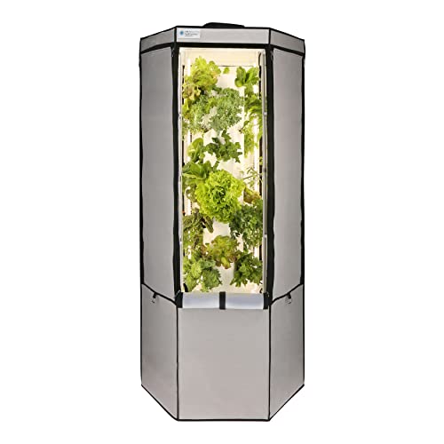 Aerospring 27-Plant Vertical Hydroponics Indoor Growing System - Patented Vertical Hydroponic Kit For Indoor Gardening - Grow Tent, Led Grow Lights & Fan - Grow Lettuce, Herbs, Veggies & Fruits #TOP3