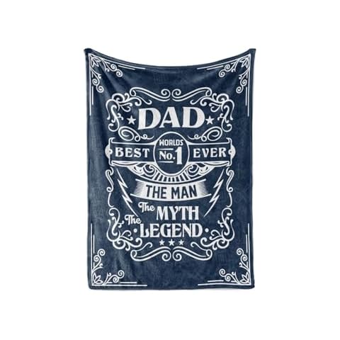 InnoBeta Gifts for Dad, Gifts for Dad from Daughter, Gifts for Dad Who Wants Nothing, Dad Fleece Throw Blanket for Dad from Daughter, Best Dad Ever Gifts Blanket from Son 50x65 Cover