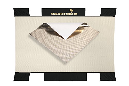 Sunbouncer Mini Bespannung Zebra gold/silber - Rückseite weiß (nahtlos) Cover