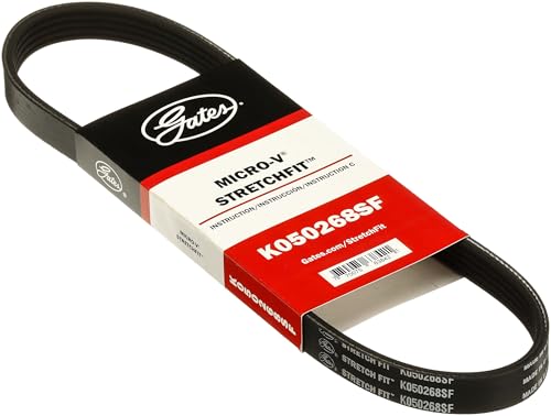 Correa k050268sf stretch fit v-ribbed banda elástica para alternador de coche
