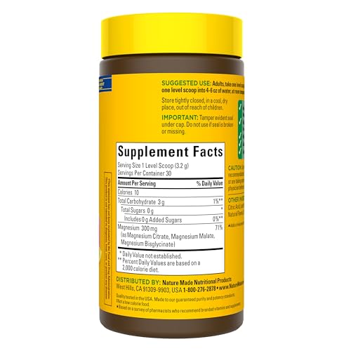 Nature Made High Absorption Magnesium Complex Drink Mix Powder, 96 g - image 9