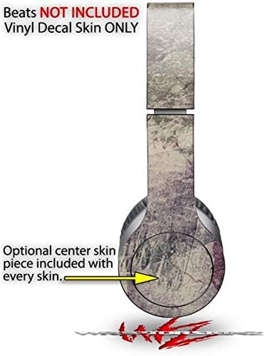 Skin Decal Wrap Works with Original Beats Solo HD Headphones Pastel Abstract Gray and Purple Skin Only (Headphones NOT Included)