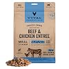 Vital Essentials Freeze Dried Cat Food, Raw Beef & Chicken Crunchy Mini Nibs | Complete Meal or Topper | 96% Beef, Chicken, Organs & Bone | High Protein, Grain Free Dry Cat Food | 12 oz Bag
