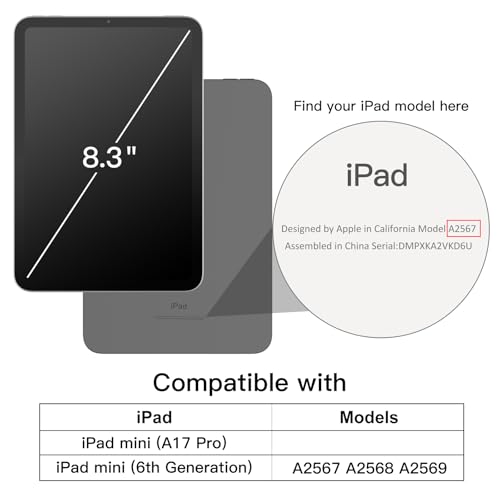 JETech iPad mini (A17 Pro 2024 モデル、第7世代) / mini 6 (2021モデル、第6世代) 用ケース ソフトTPU 透明 スリム 耐衝撃 タブレットカバー (クリア)