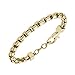 Armani Exchange Mens Stainless Steel Bracelet Color: Gold (Model: AXG0046710)