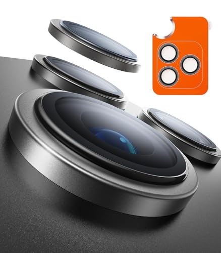 Protection camera iPhone 17 Pro Max évite les fissures de lentille objectif gris