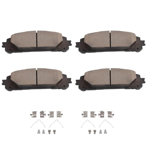 Image of SCITOO D2304-9108 Disc Brake Pads Sets Front Ceramic Brake Pads w /Hardware | For Lexus For RX350,For RX350h,For TX350,For Toyota For Grand Highlander,For Highlander