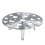 Construction robuste : fabriqué en acier inoxydable robuste, ce support vapeur supporte des poids lourds, ce qui le rend pour une variété d'articles alimentaires, y compris les viandes copieuses et les patates douces