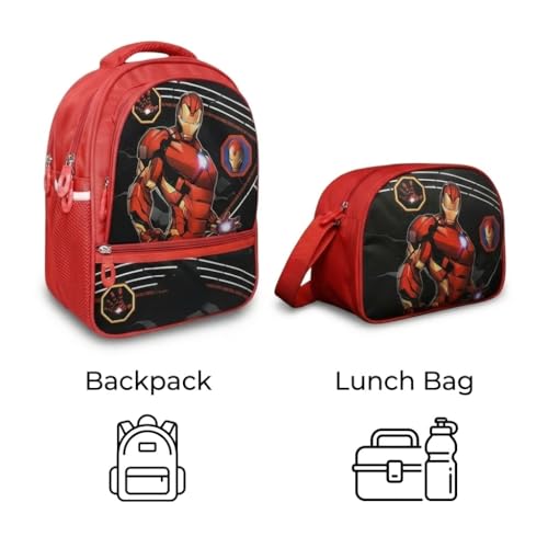 Image of Stylbase Waterproof School Bag with lunch bag combo for Boys and Girls Kids Bag with tiffin cover - Backpack Bag for Travelling for 5-7 Years 15 Inches