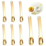 8 PCS Metal Makeup Spatula Tool, Mini Skin Care Spatula Lotion Spatula, Cosmetic Spatula Applicator, Reusable Beauty Spatula for Cream, Lotion and Mask (Silver Gold Rose Gold)