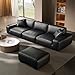 RANJIMA Kunstleder Meterware 200 x 140cm, Wasserdicht Schwarz Leder Stoff Gekörnt Lederimitat Texturiert Lederstoff Meterware, Kunst Leder Risse Reparatur Bezugsstoff für DIY Autositze Sofa Sitzbank