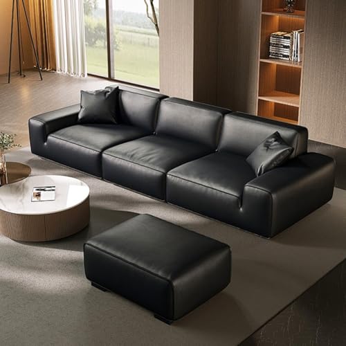 RANJIMA Kunstleder Meterware 200 x 140cm, Wasserdicht Schwarz Leder Stoff Gekörnt Lederimitat Texturiert Lederstoff Meterware, Kunst Leder Risse Reparatur Bezugsstoff für DIY Autositze Sofa Sitzbank
