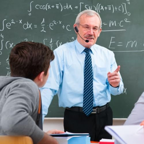Casque de microphone sans fil UHF idéal pour enseignant en salle de classe et conférence