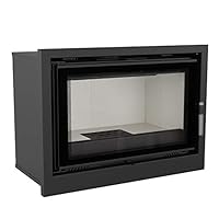 KRATKI Kaminofeneinsatz Arke 80, geschlossene Kassette | Gewicht 132 kg | 85 x 61.8 cm | Brennstoff: Holz, Nennwärmeleistung 12 kW, BImSchV 2