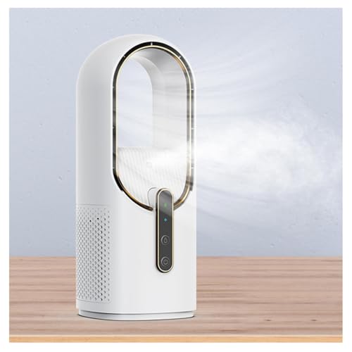 BesBet Ventilador Torre Aire Frio Con Agua, Usb Recargable, Con Humidificador Ventilador De Pie Silencioso PequeñA Y PortáTil Aire Acondicionado Mini, MáS Seguro Para Los NiñOs