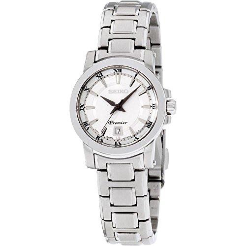 Seiko SXDF41 Premier Stainless Steel Silver Dial Women's Watch