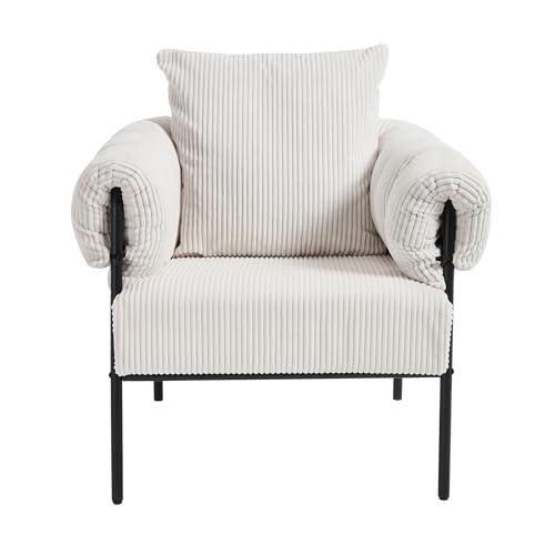 Sillón Plegable Terciopelo Beige miniatura 3