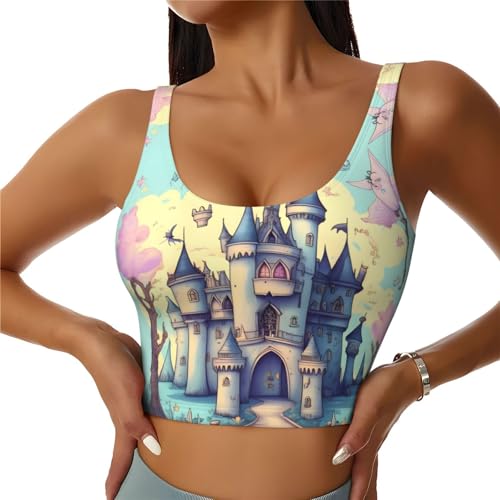 Chaleco deportivo de mujer para yoga y fitness HYTTER con estampado Fairytale casual