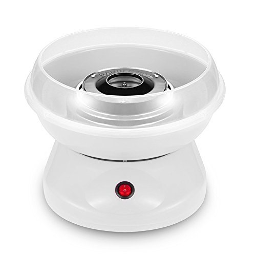 POPSPARKk Zuckerwatte Maschine für Kinder, Zuckerwattegerät, Süßigkeiten Hersteller Automat Zuckerwatte, europäische Spezifikation, 450W, Größe 27x26x18cm(weiß) Cover