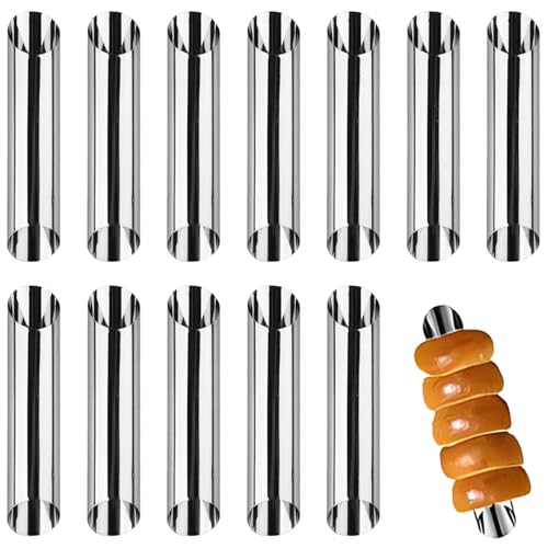 12 moldes de cannoli para hornear, moldes de espuma pequeños, cannoli, moldes de espuma, forma de rizos de árbol, moldes de espuma, para tubos de cannoli, croissant, moldes para hornear