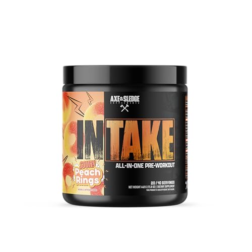 Image of Axe & Sledge Intake Pre-Workout, 20 /40 Servings (Sour Peach Rings)