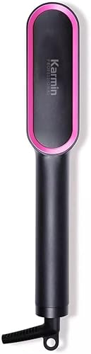 Karmin OnePass - Peine alisador de cabello con cepillo caliente, herramienta de peinado iónico de titanio, calor rápido y rápido, temperatura