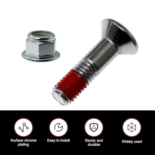 Image of 6 PCS Sprocket Bolt and Nut Kit, Motorcycle Chain Bolt, Compatible with Dirt Bike Yamaha Cruisym 125, Kymco Xciting 250 (Silver)