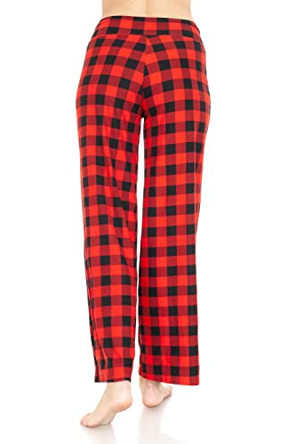 Image of Leggings Depot Women's Wide Leg Drawstring Pajama Pants for Lounge, Sleep