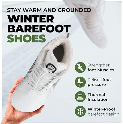 HF Winter Barefoot Boots - Ergonomic Supportive Winter Barefoot Shoes, Zero-Drop Sole, Wide Toe Box Innovative Design Walking Boots Unisex2