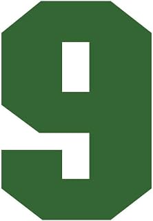 Camiseta deportiva de fútbol, diseño de número único 0~9, color verde