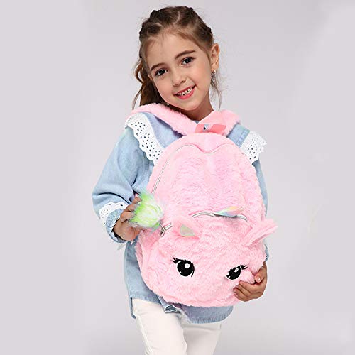 Esofficce Plush Unicorn Backpack, Mini Unicorn Backpack For Girls, Pink #TOP4