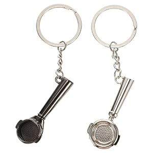 ifundom Kreative Schlüsselanhänger Kaffeerie 2 Stück Metall Keychain Kaffee Anhänger Geschenk Für Kaffeeliebhaber Taschenanhänger Stilvoll Kompakt