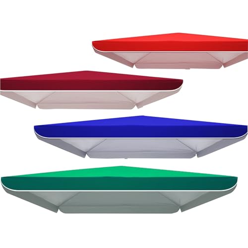 Auvent de patio carré 4 nervures en tissu imperméable pour jardin