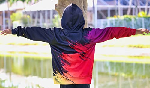 Image of Lovekider Boys Hoodies Sweatshirt Cool 3D Print Pullover with Big Pocket for Kids Fashion Warm Winter 6-16 Years