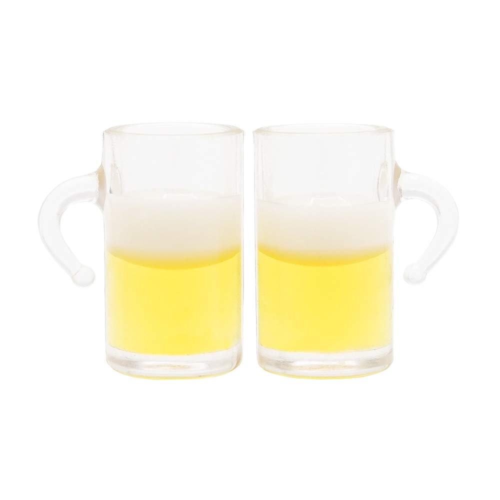 Odoria 1/12 Scale Miniature Beer Mugs - 2Pcs Dollhouse Kitchen Accessories & Decor - View #4