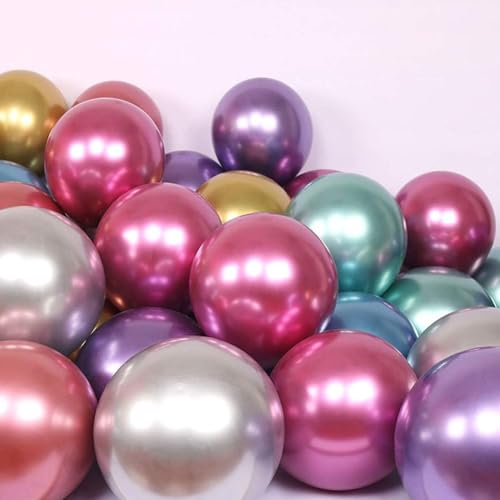 Image of Rozi Decoration Balloons Multicolor for Birthday Anniversary Baby Shower Pack of 10 Piece