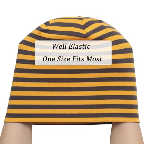 Image of ZLYC Cotton Thin Slouchy Beanie Hat for Men Women Fashion Soft Stretch Knit Skull Cap