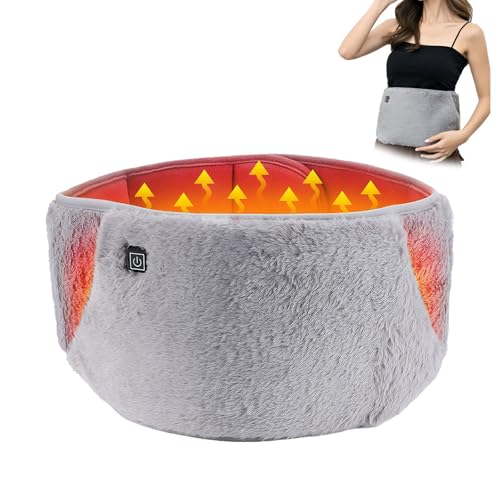 Heat Pads for Period Pain Relief USB Powered Period Heat Pad with 3 Temperature Settings Adjustable Straps Machine Washable for Waist and Hand