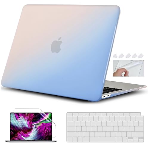 Image of Case Compatible with MacBook Pro 13 inch Case 2024 2023-2016 M1 M2 A2338 A2289 A2251 A2159 A1706 A1989Plastic Hard Shell Cover Case, Rainbow New