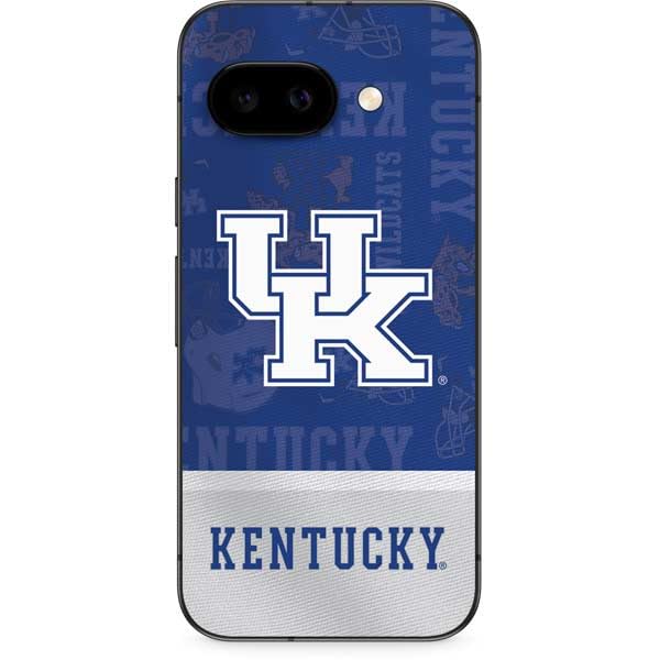 Skinit Decal Phone Skin Compatible with Google Pixel 9a - Officially Licensed University of Kentucky Jersey Split Design