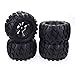 KingVal 4PCS Replacement Durable RC Tyre Wheel ø125x70mm Hex Joint 12mm Compatible with 1/10 Monster Truck HPI HSP Savage XS TM Flux ZD Racing LRP RC Car