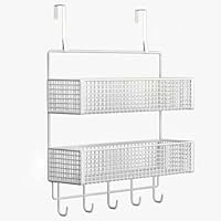 Amazon.co.jp: 収納バスケット、鉄壁掛け 吊り下げバスケット