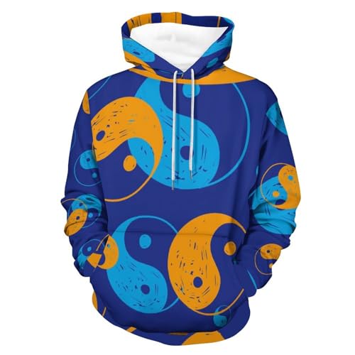 Hoodie Tai Chi UMENG unisex sweat à capuche manche longue noir taille S