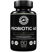 Stellar Labs Probiotic 40 Dietary Supplement, Immune and Digestive Support Formula, Gluten-Free, ...